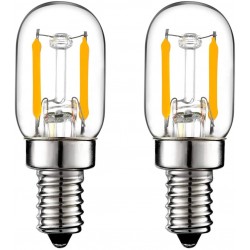 LiteHistory E12 15w Night Light Bulbs 150lm Himalayan Salt lamp Bulb 2700K t22 t7 led Bulb 2Pack