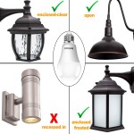 Outdoor Dusk to Dawn LED Light Bulb No Timer Required Automatic On Off Light Sensor Bulb Built-in Photocell Detector E26 A19 120V 6000K for Porch Boundary Garage Entrance,9W 4 Pack by Boxlood