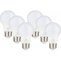 Pack of 6 KOR 15W LED A19 Light Bulb 100W Equivalent UL Listed 4000K Cool White 1500 Lumens Non-Dimmable 100w led Bulb with E26 Base 10,000 Hours Long Life