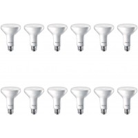 Philips LED Flicker-Free Dimmable BR30 Indoor Light Bulb EyeComfort Technology 650 Lumen Soft White Light 2700K 11W=65W E26 Base 12-Pack