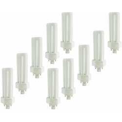 10 Pack PLT-42W 827 4 Pin GX24Q-4  42 Watt Triple Tube Compact Fluorescent Light Bulb