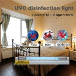 2 Pack U-V-C 6w Fixture Lamp 9.3 Inches Length 253.7nm Bulb Quartz Lamp with 5ft Cord One Bulb Ozone The Other Ozone Free