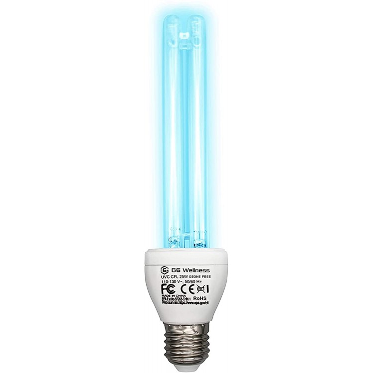 Germicidal UV Sanitizer Light Bulb 25 W 254nm Ozone Free