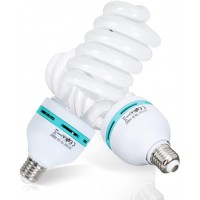 Light Bulb in E27 Socket 85W 5500K CFL Compact Fluorescent Bulbs for Photography Photo Video Studio Lighting