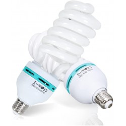 Light Bulb in E27 Socket 85W 5500K CFL Compact Fluorescent Bulbs for Photography Photo Video Studio Lighting