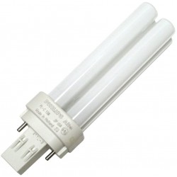 Philips Lighting 383133 PL-C Linear Compact Fluorescent Lamp 12.7 Watt 2-Pin GX23-2 Base 800 Lumens 82 CRI 4100K Cool White Alto