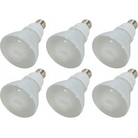 Satco s7249 6 Bulbs Daylight Bright 15W E26 Reflector Compact Fluorescent Fragile