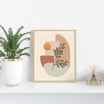 9 Pieces Abstract Wall Art Minimalist Wall Art Prints Minimalist Boho Wall Art Abstract Line Art Woman Botanical Plant Painting Abstract Wall Decor for Living Room Bedroom Kitchen Office Unframed