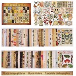ANERZA 100 PCS Vintage Wall Collage Kit Aesthetic Pictures Cottagecore Room Decor for Bedroom Aesthetic Posters for Room Aesthetic Cute Dorm Photo Wall Decor for Teen Girls Botanical Wall Art