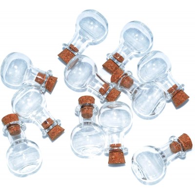 2ml Small Mini Glass Bottles Jars with Cork Stoppers.Wishing bottle drifting bottle wedding party DIY Etc. D-20Pcs