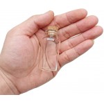30 mL Cork Stopper Glass Bottles 1 Ounce 24 Pcs Transparent Glass Bottles
