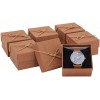 6 Pack Small Gift Boxes with Lid and Velvet Insert for Jewelry Bracelets Keychains 3.5 x 3.5 x 2.3 In