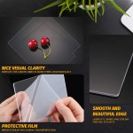 6 Pieces Acrylic Sheet Clear Cast for LED Light Base 0.08 Inch  2 mm Thick Transparent Panel Board with Protective Film Table Signs DIY Display Projects Craft Rectangle