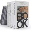Book Ends Decorative Metal Book Ends Supports for Bookrack Desk,Books Unique Appearance Design,Heavy Duty