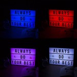 Cinema Light Box Color Changing with 400 Letters & Emojis Remote Control & 2 Markers BONNYCO | Led Light Box 16 Colors Home Office & Room Decor | Light Up Sign Letters Board Gifts for Women & Men