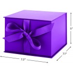 Hallmark 7" Purple Gift Box with Lid and Shredded Paper Fill for Easter Mother's Day Weddings Graduations Birthdays Bridesmaids Gifts and More