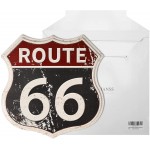 HANTAJANSS Route 66 Signs Vintage Metal Shop Sign U.S. 66 High Way Road Tin Sign for Home & Garage Wall Decoration 12× 12 Inches