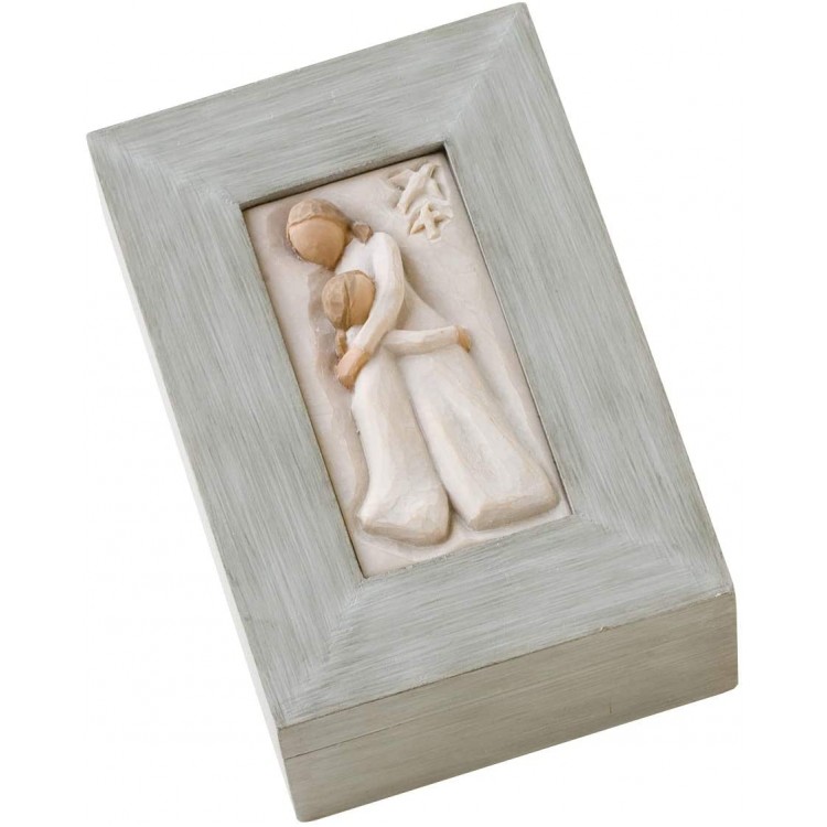 Willow Tree Mother and Daughter Sculpted Hand-Painted Memory Box