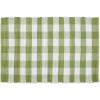 DII Buffalo Check Rug Collection Hand Dyed Reversible Chindi Rug 26x40 Antique Green