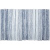 DII Woven Rug Collection Variegated Stripe Recycled Yarn 2x3' French Blue