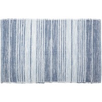 DII Woven Rug Collection Variegated Stripe Recycled Yarn 2x3' French Blue