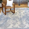 Home Dynamix Nicole Miller Patio Country Ayana Indoor Outdoor Area Rug 5'2"x7'2" Traditional Gray Blue