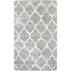 Lahome Moroccan Area Rug 3’x5’ Washable Small Rug Accent Distressed Non-Slip Throw Rugs Floor Carpet Rug for Door Mat Entryway Bedroom Living Room Kitchen Laundry Room Rug Decor 3’ X 5’ Gray