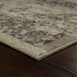 Maples Rugs Distressed Lexington Kitchen Rugs Non Skid Accent Area Floor Mat [Made in USA] 2'6 x 3'10 Brown Neutral