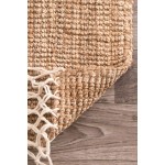 nuLOOM Raleigh Hand Woven Wool Area Rug 5' x 8' Natural