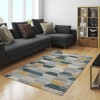 Rugs for Living Room Modern Geometric 8x10 Area Rugs Bedroom Decor Floor Carpet Stain Resistant Teal Beige Yellow