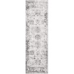 Unique Loom Sofia Collection Traditional Vintage Gray Runner Rug 2' x 7'