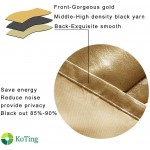 Blackout Golden Curtain Drape for Bedroom KoTing 1 Panel Gorgeous Solid Gold Curtain Grommet Top Drapes 96 inch Long 42 96