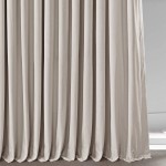 HPD Half Price Drapes Blackout Curtain Signature Velvet Extra Wide VPCH-VET1217-108 1 Panel 100 X 108 Ivory