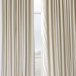 HPD Half Price Drapes Blackout Curtain Signature Velvet Extra Wide VPCH-VET1217-108 1 Panel 100 X 108 Ivory