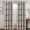 H.VERSAILTEX Blackout Curtains Printed Design 84 Inch Length 2 Panels Set Thermal Insulated Curtains for Bedroom Living Room Geometric Modern Grommet Window Drapes Taupe and Brown