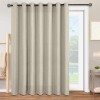jinchan Linen Textured Light Filtering Curtains for Bedroom Window Curtain Panels for Living Drapes Grommet Top 1 Panel 100" W* 84" L Greyish Beige