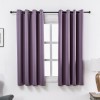 Mangata Casa Blackout Curtains Grommet 2 Panels for Bedroom Thermal Window Curtain Panel for Living Room Darkening Drapes Purple,52x63inch