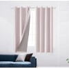 MFD Blackout Curtains for Living Room Bedroom Grommet Thermal Insulated Room Darkening Curtains Draperies Outdoor Curtains Set of 2 Panels 52x63 Inch