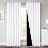 NICETOWN Full Shading Curtains Super Heavy-duty Black Lined Blackout Drapes with Rod Pocket & Back Tab for Bedroom Privacy Assured Window Treatment Pure White Pack of 2 52 inches W x 95 inches L