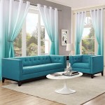 Teal Semi Blackout Curtains Set of 2 Panels Thermal Insulated Grommet Turquoise Window Treatment Curtains 84 Inches Long Ombre Drapes for Kids Bedroom Living Room Light Blocking