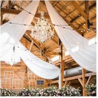 Wedding Ceiling Drapes 2 Panels 5ftx20ft Extra Long White Chiffon Fabric Drapery Draping Arch Drapes Curtains for Birthday Stage Decoration