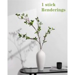 Artificial Plant 43.3 Inch Green Branches Leaf Shop Garden Office Home Decoration 6 pcs