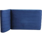 Armless Velvet Fabric Chaise Lounge Upholstered Sofa Chaise Chair for Living Room,Bedroom or Apartment,Blue