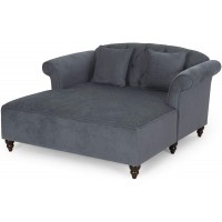 Christopher Knight Home Freas Chaise Lounge Charcoal + Dark Espresso