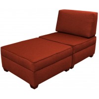 duobed Storage Chaise Lounge Bed Red