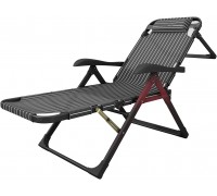 Goripsiuk Portable Reclining Lightweight Folding Chaise Lounge Chair w Adjustable Backrest & Pillow for Beach Poolside and Patio