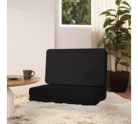 Indoor Chaise Lounge Sofa Portable Lounger Bed Lazy Sofa Floor Chair Suitable to Living Room Waiting Room Hotel Reception Cafe Bedroom or Office 27.6" x 21.7" x 22.4" Black
