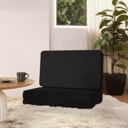Indoor Chaise Lounge Sofa Portable Lounger Bed Lazy Sofa Floor Chair Suitable to Living Room Waiting Room Hotel Reception Cafe Bedroom or Office 27.6" x 21.7" x 22.4" Black