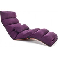 YYOBK Tatami Chaise Lounges with Pillows and Footrests ，Reclining Patio Chairs，Patio Chaise Lounges，Video Game Chairs Color : Purple Size : 69"*22"*8"