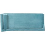 ZWMBYN Modern Chaise Lounge Indoor Upholstered Sofa Recliner Lounge Chair 68 Inches Fabric Long Lounge Single Sofa with Pillow and Wood Legs for Living Room Bedroom Apartment Teal Right Arm